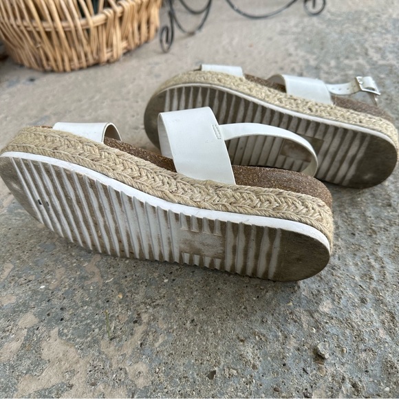 Soda White Espadrille Platform Sandals - Picture 7 of 7